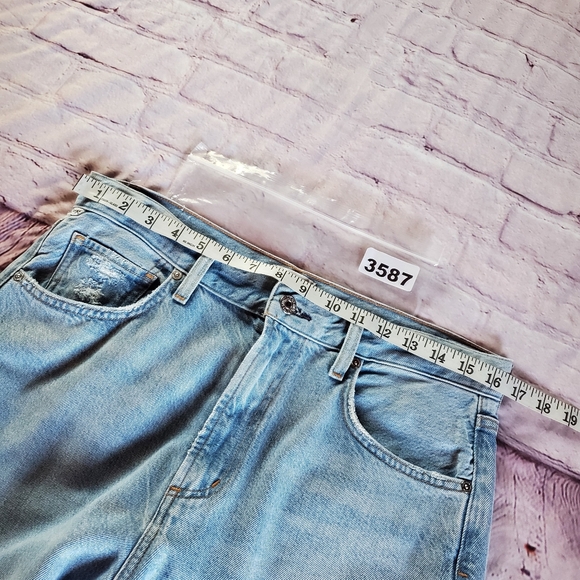 Citizens Of Humanity Paloma Wide-leg Denim Blue Jeans 28X28 High-rise Preppy Hip - Picture 11 of 14